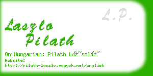 laszlo pilath business card